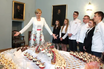 Agata Duda na spotkaniu z członkiniami Kół Gospodyń Wiejskich 