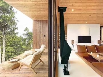 Domek w lesie, projekt  L’Empreinte Design Architecture v2com, 6639-01