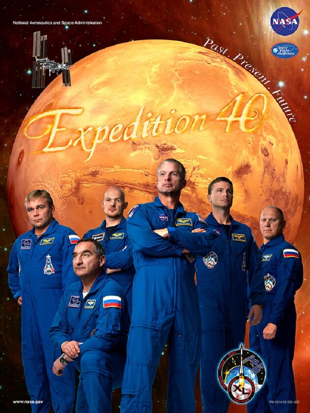 Plakat NASA reklamujący wyprawę w kosmos 