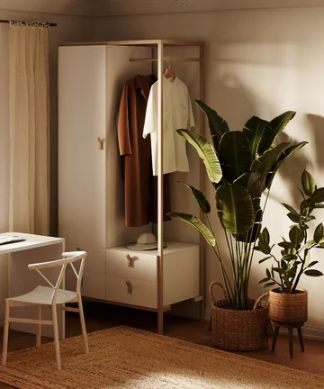 Meble do pokoju młodego dorosłego, kolekcja POINT, proj. Dorota Terlecka dla marki BAZA 