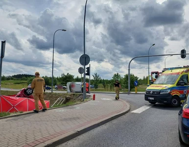 Miniatura: Tragiczny wypadek na obwodnicy Mrągowa....