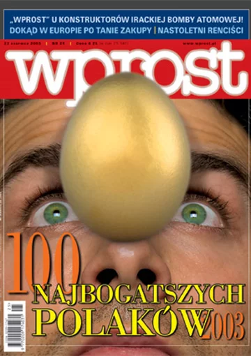 Okładka tygodnika Wprost nr 25/2003 (1073)