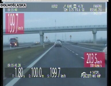 Miniatura: Jechała Skodą ponad 200 km/h. Srogie...