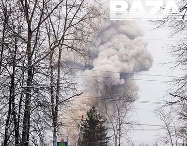 Miniatura: Potężny wybuch w fabryce amunicji w Rosji....
