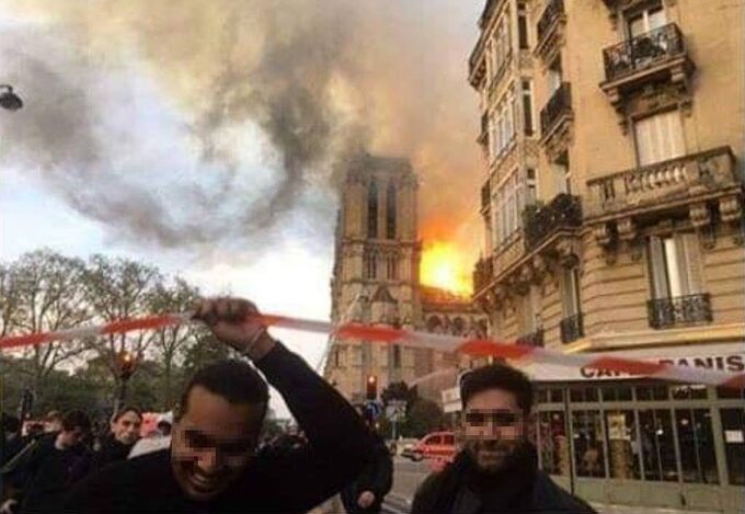 Zdjęcie po pożarze Notre Dame