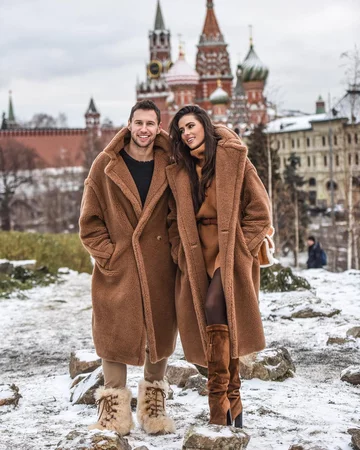 Grzegorz Krychowiak i Celia Jaunat 