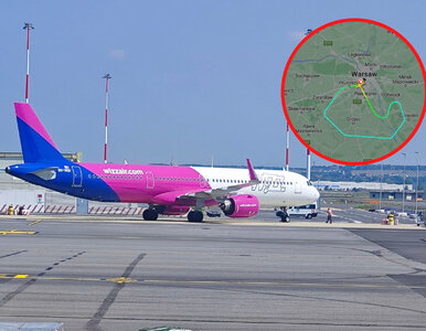 Miniatura: Awaryjne lądowanie samolotu Wizz Air na...