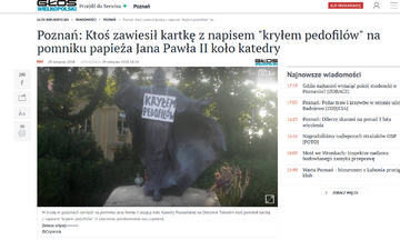 Zdjęcie pomnika Jana Pawła II