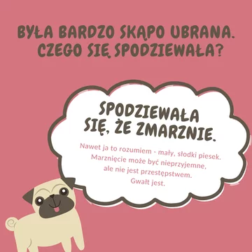 Grafika zamieszczona na profilu Mały, słodki piesek na Facebooku 