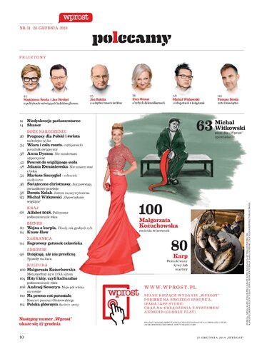 Spis treści Wprost 51/2018