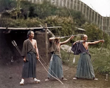 Trening strzelecki samurajów w 1860 roku (fot. epicdash.com)