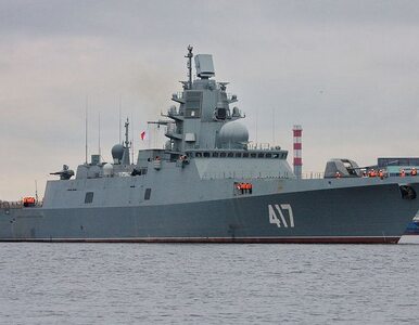 Miniatura: Rosyjska fregata nowej generacji przy...