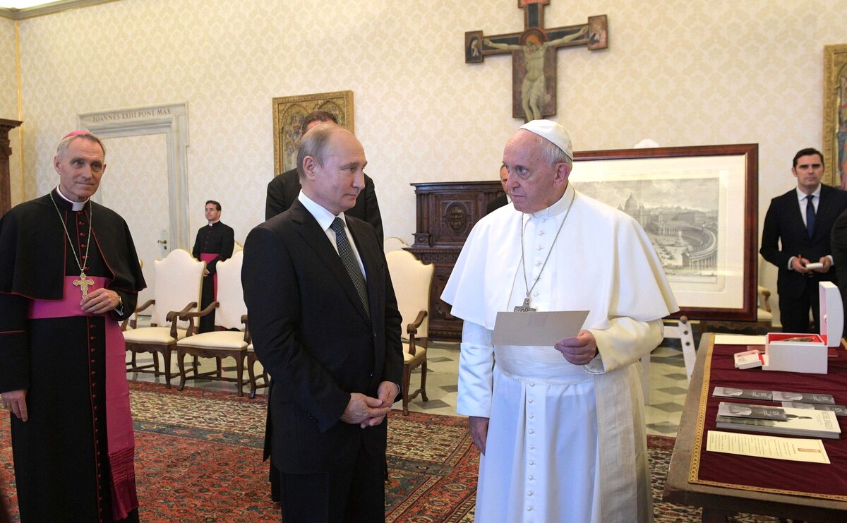 Spotkanie papieża z prezydentem Rosji 