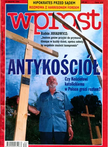 Okładka tygodnika Wprost nr 34/1998 (821)