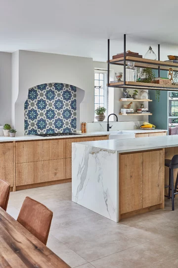 Podmiejski dom z turkusową kuchnią, projekt XUL Architecture downloadfor.press, XUL