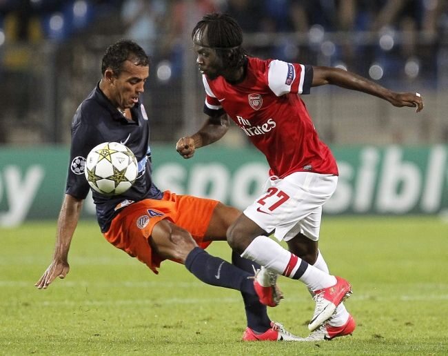 Arsenal pokonał Montpellier 2:1 (fot. EPA/JUANJO MARTIN/PAP)