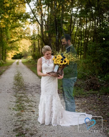 Jessica Padgett w dniu ślubu 