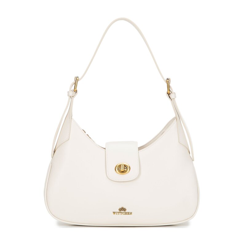 Kremowo-złota torebka na ramię