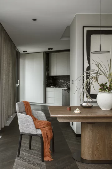 Ciepłe wnętrze zaprojektowane przez Poco Design 