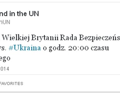 Miniatura: Rada Bezpieczeństwa ONZ spotka się o 20.