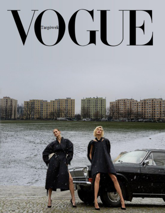 Przerobiona okładka polskiego wydania „Vogue’a” 