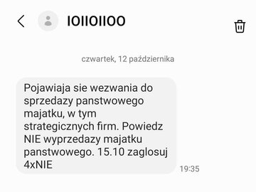 Fałszywy SMS