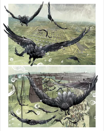 „Chleb wolnościowy” – komiks o więźniach Majdanka Strona komiksu „Chleb wolnościowy”