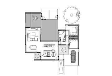 Mały domek z&nbsp;prefabrykat&oacute;w, projekt Maurice Martel