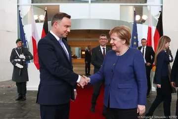 Andrzej Duda i Angela Merker 