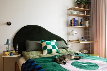 Małe, lecz kolorowe mieszkanie, projekt: FUGA Architektura Wnętrz 