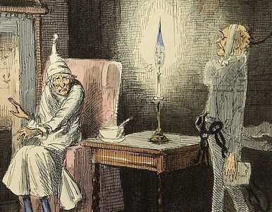 Miniatura: „Opowieść wigilijna” Charlesa Dickensa....