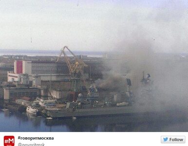 Miniatura: Pożar na rosyjskim okręcie atomowym....