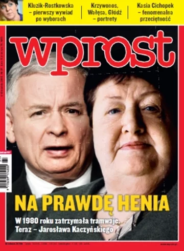 Okładka tygodnika Wprost nr 37/2010 (1440)