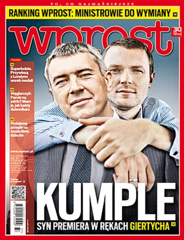 Okładka tygodnika Wprost nr 37/2012 (1543)