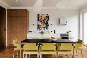 Apartament pełen sztuki, czyli designerski balans na Starym Mokotowie, projekt FUGA Architektura Wnętrz 