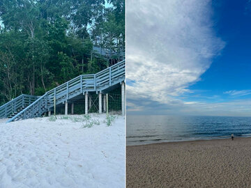 Plaża w&nbsp;Pobierowie tuż przy hotelu
