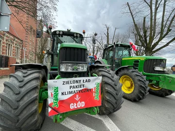 Strajk rolników w Szczecinie 