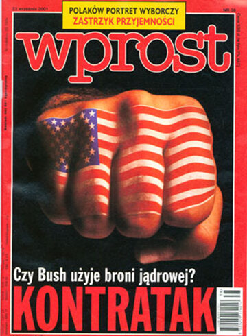 Okładka tygodnika Wprost nr 38/2001 (982)