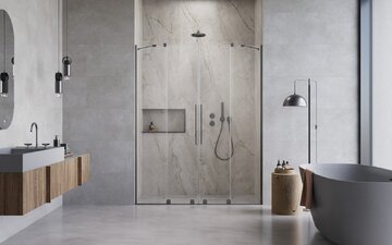 Radaway kabina prysznicowa Furo Brushed GunMetal