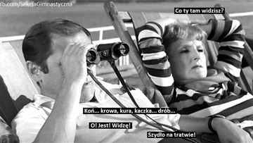 Mem z Beatą Szydło na łódce. Spływ Dunajcem 