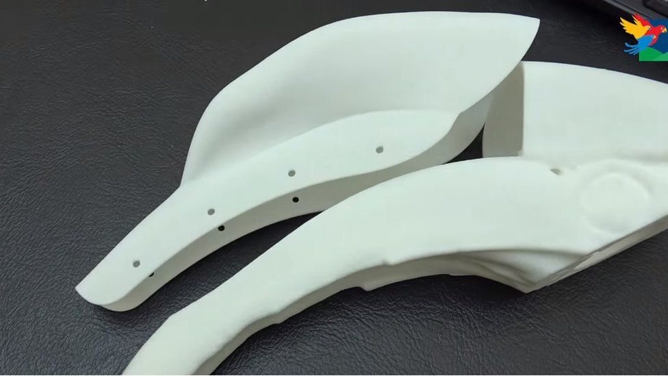 Dziób wydrukowany w technice 3D 