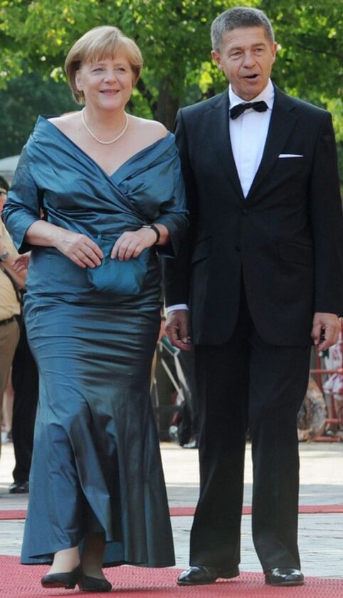 Angela Merkel i jej mąż Joachim Sauer (fot.EPA/Marc Mueller)