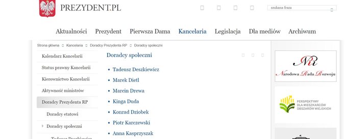 Archiwalna wersja strony prezydent.pl