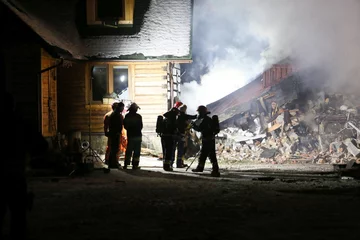 Wybuch gazu w Szczyrku. Akcja ratownicza 