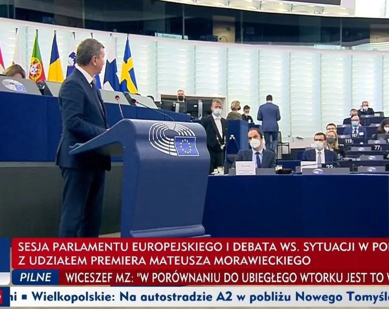 Miniatura: Morawiecki przyłapany na kłamstwie w PE....