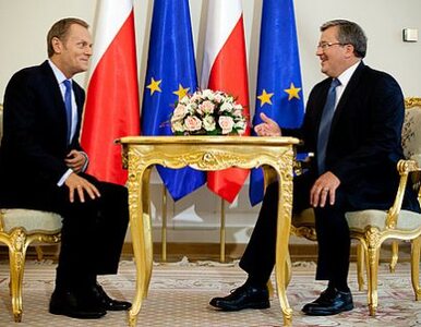 Miniatura: Tusk-Komorowski: prezydent wie, że premier...