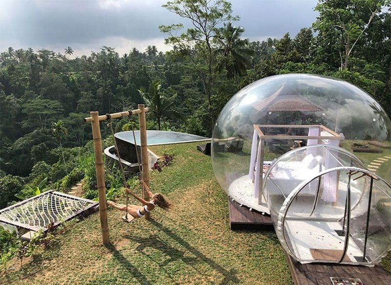 Nietypowy namiot na Bali 