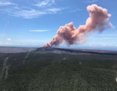 Miniatura: Erupcja wulkanu na Hawajach. „Fontanna...