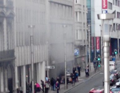 Miniatura: Bruksela: Wybuch na stacji metra w pobliżu...