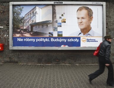 Miniatura: PO bez billboardów? Tusk: będę namawiał...